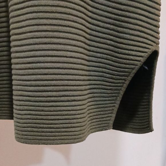 Topshop army green ribbed knit tank top size 10 - Picture 12 of 15